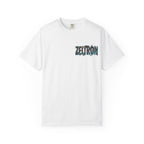 Zetron Graphic T-Shirt — Collage Back Print with Logo Chest