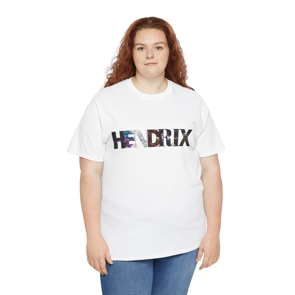 Hendrix Graphic Tee — Retro Psychedelic Band Name T-Shirt