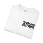 Zetron Graphic T-Shirt — Collage Back Print with Logo Chest