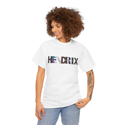 Hendrix Graphic Tee — Retro Psychedelic Band Name T-Shirt