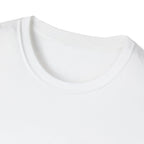 Smile Script Tee — Minimalist White T-Shirt with Elegant Cursive Text